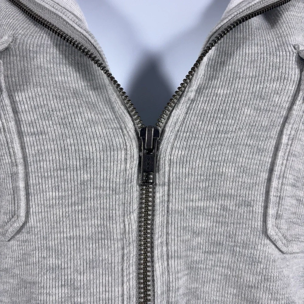 Free People Sydney Zip Hoodie Womens XS Gray Full Zip Hooded Sweatshirt Casual